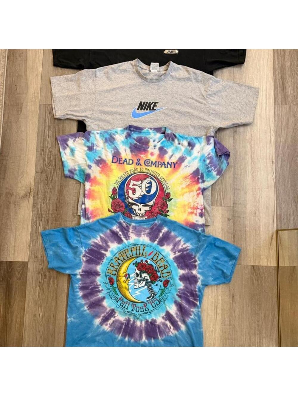 XL Vintage Nike and Grateful Dead tie-dye t-shirt bundle  #festival
